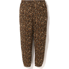 LEOPARD OVERSIZED SWEAT PANTS L