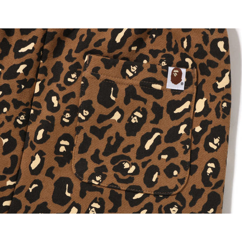 LEOPARD OVERSIZED SWEAT PANTS L