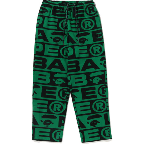 LUX SPORT PATTERN JACQUARD TRACK PANTS MENS