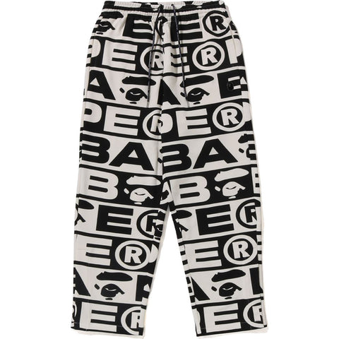 LUX SPORT PATTERN JACQUARD TRACK PANTS MENS