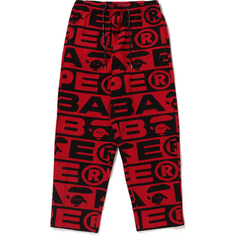 LUX SPORT PATTERN JACQUARD TRACK PANTS MENS