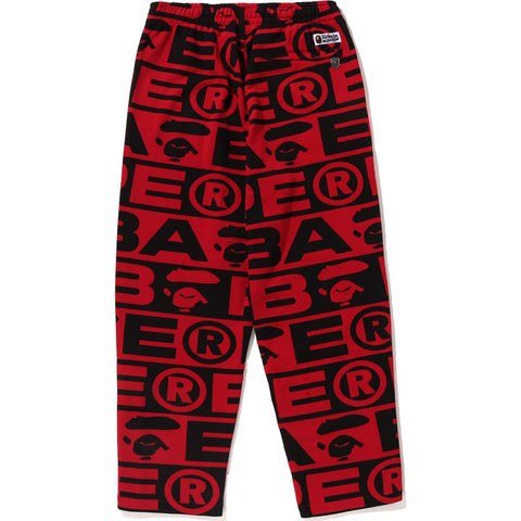 LUX SPORT PATTERN JACQUARD TRACK PANTS MENS