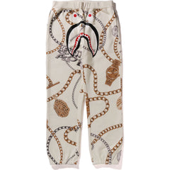 BAPE JEWELS SHARK SWEAT PANTS MENS