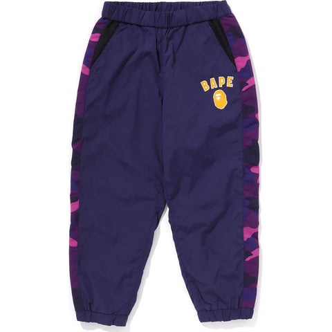 COLOR CAMO BLOCK TRACK PANTS LOOSE FIT KIDS