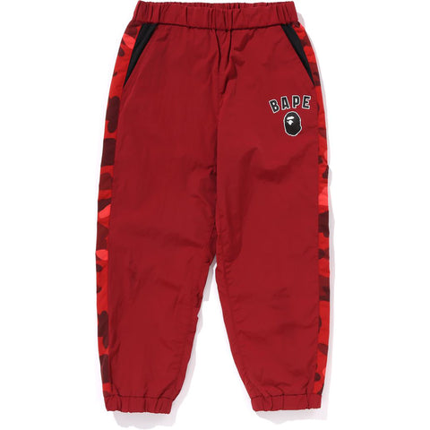 COLOR CAMO BLOCK TRACK PANTS LOOSE FIT KIDS