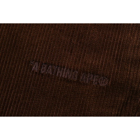 BATHING APE CORDUROY RELAXED FIT PANTS MENS