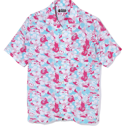 BAPE STORE MIAMI OPEN COLLAR S/S SHIRT MENS