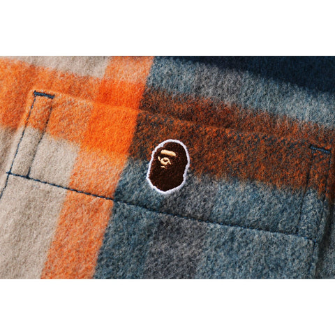BAPE CHECK SHIRT MENS