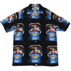 BAPE INVASION RAYON OPEN COLLAR S/S SHIR MENS