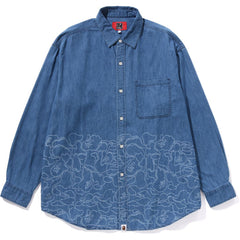 BAPE® 30TH ANNIV. DENIM SHIRT RELAXED FIT MENS