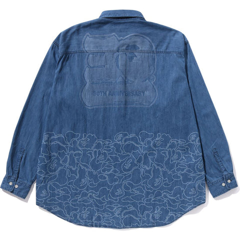 BAPE® 30TH ANNIV. DENIM SHIRT RELAXED FIT MENS