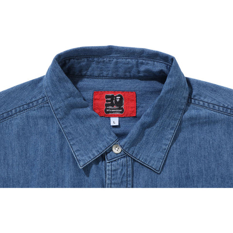 BAPE® 30TH ANNIV. DENIM SHIRT RELAXED FIT MENS