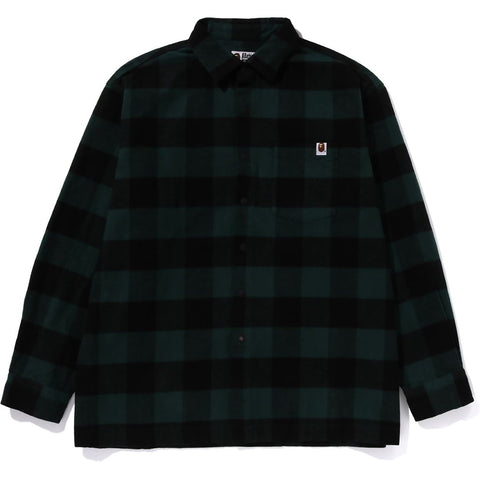 BLOCK CHECK SHIRT RELAXED FIT MENS