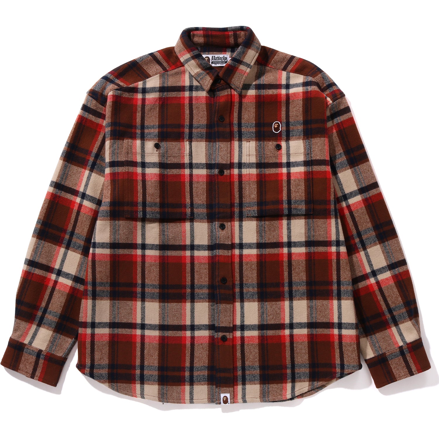 BAPE チェック柄フランネルシャツ 001SHJ801056_RED_A.jpg?v=