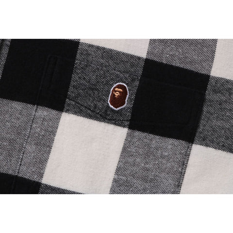 COLLEGE BLOCK CHECK SHIRT RELAXED FIT MENS