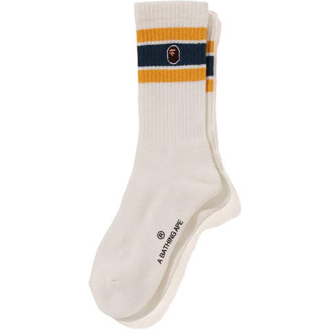 APE HEAD ONE POINT LINE SOCKS LADIES