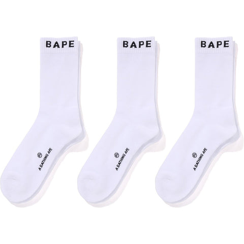 BAPE SOCKS 3 PAIRS MENS