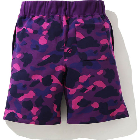 COLOR CAMO SWEAT SHORTS MENS