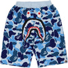 BIG ABC CAMO SHARK SWEAT SHORTS KIDS