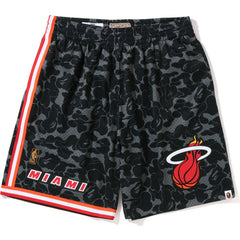 BAPE X MITCHELL & NESS MIAMI HEAT JERSEY SHORTS MENS