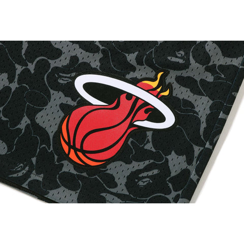 BAPE X MITCHELL & NESS MIAMI HEAT JERSEY SHORTS MENS