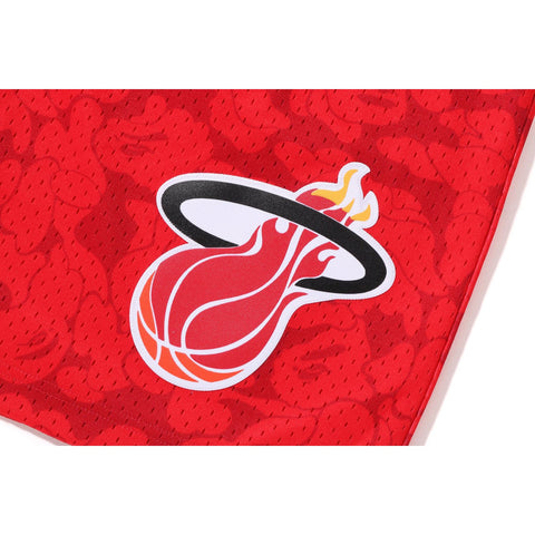 BAPE X MITCHELL & NESS MIAMI HEAT JERSEY SHORTS MENS