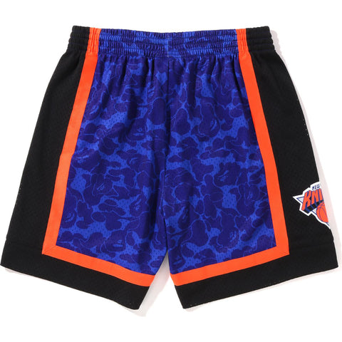 BAPE X MITCHELL & NESS NEW YORK KNICKS JERSEY SHORTS MENS