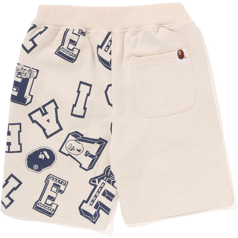 COLLEGE LOGO PATTERN SHORTS KIDS