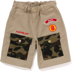 BAPE BOY SCOUT SHORTS KIDS