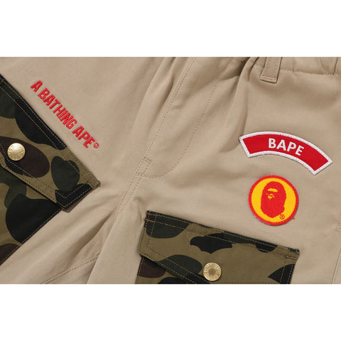 BAPE BOY SCOUT SHORTS KIDS