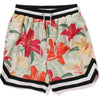 BAPE BLACK FLORAL PRINT SHORTS MENS