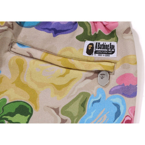 BAPE ART CAMO SWEAT SHORTS MENS