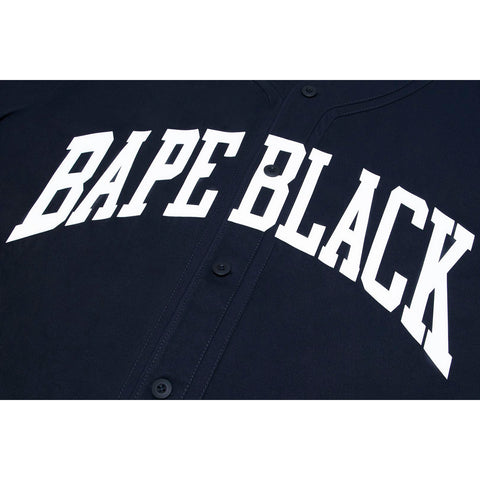 BAPE BLACK BAPE LOGO BASEBALL SHIRT M