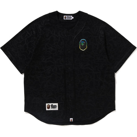 LINE CAMO S/S BASEBALL SHIRT M