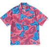 LIQUID CAMO ONE POINT OPEN COLLAR SHIRT MENS
