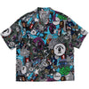 COMIC ART OPEN COLLAR S/S SHIRT MENS