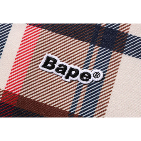 BAPE CHECK JERSEY TOP MENS