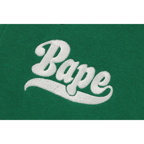 BAPE HALF ZIP CROPPED CREWNECK L