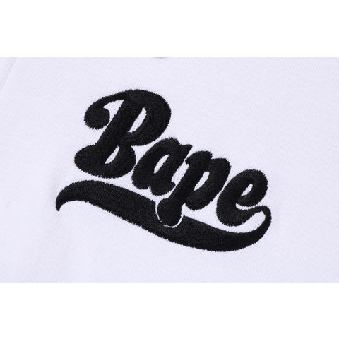 BAPE HALF ZIP CROPPED CREWNECK L