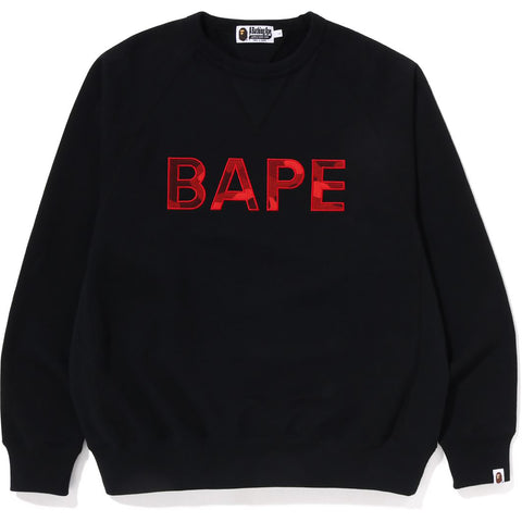 BAPE PATCH RELAXED FIT CREWNECK M