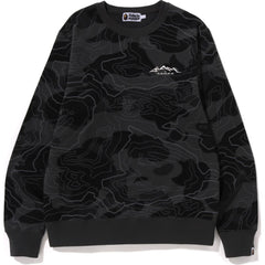 LAYERED LINE CAMO CREWNECK MENS