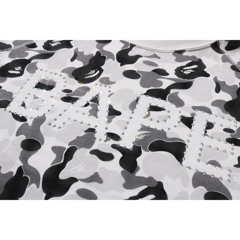 ABC CAMO CRYSTAL STONE CREWNECK MENS