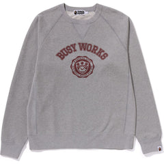 BAPE BUSY WORKS CREWNECK MENS