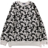 ABC CAMO CREWNECK RELAXED FIT LADIES