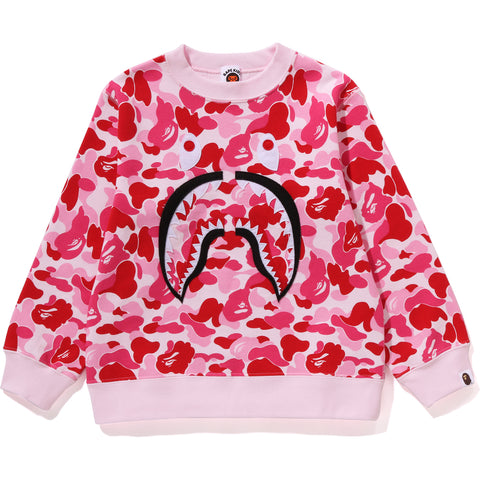 ABC CAMO SHARK PATCH CREWNECK KIDS