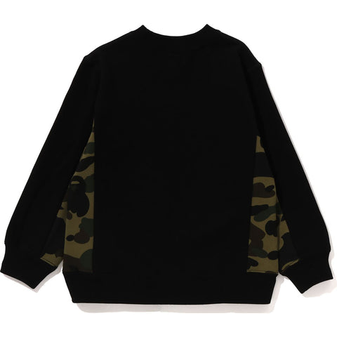 1ST CAMO PANEL APE HEAD ONE POINT CREWNECK KIDS