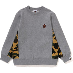 1ST CAMO PANEL APE HEAD ONE POINT CREWNECK KIDS