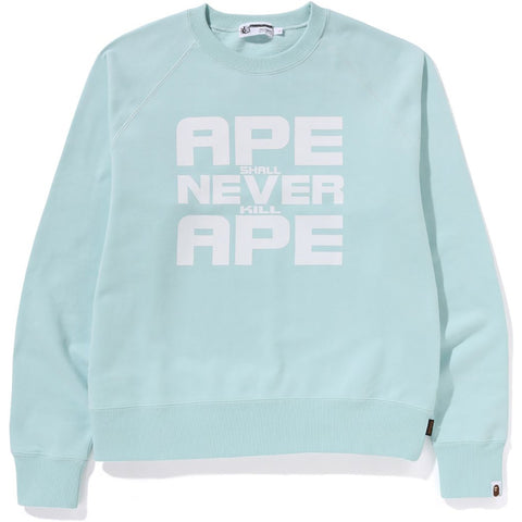 APE SHALL NEVER KILL APE CREWNECK MENS