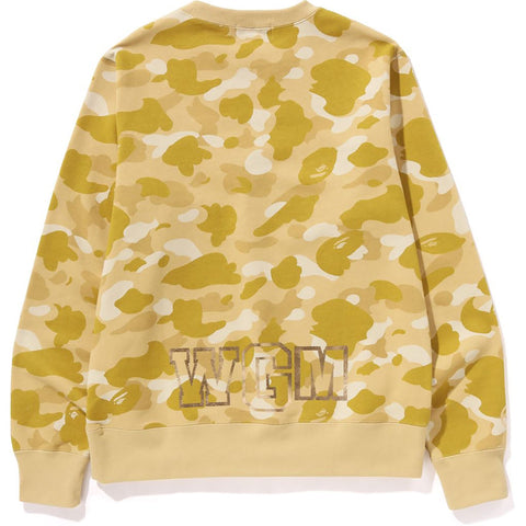 BAPE MENS COLOR CAMO SHARK CREWNECK SWEATSHIRT