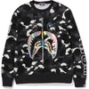 BAPE MENS CITY CAMO SHARK CREWNECK SWEATSHIRT